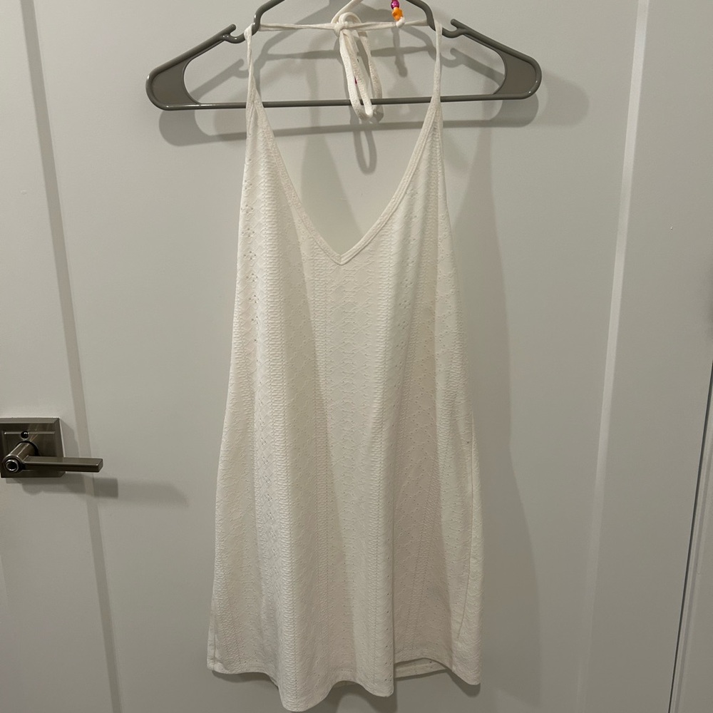 Wild Fable White Cover Up Halter Dress